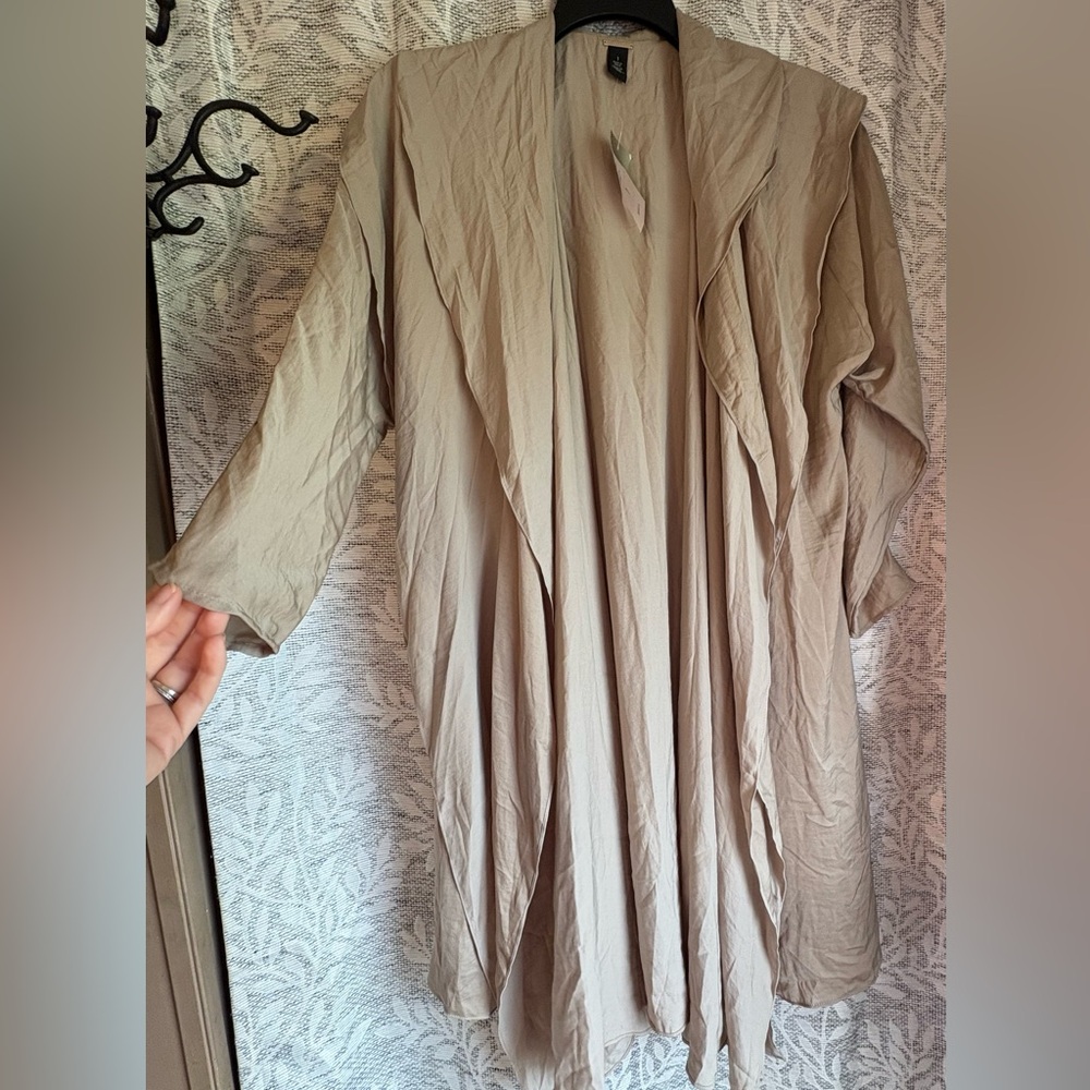 Chico's Beige Cape Jacket - Picture 2 of 5
